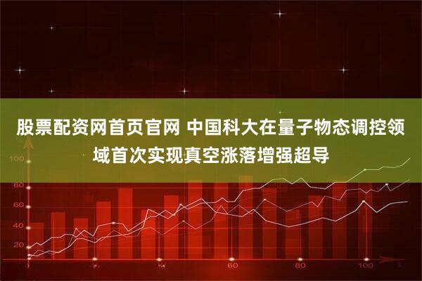 股票配资网首页官网 中国科大在量子物态调控领域首次实现真空涨落增强超导